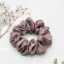 Dusty Cocoa Satin Scrunchie