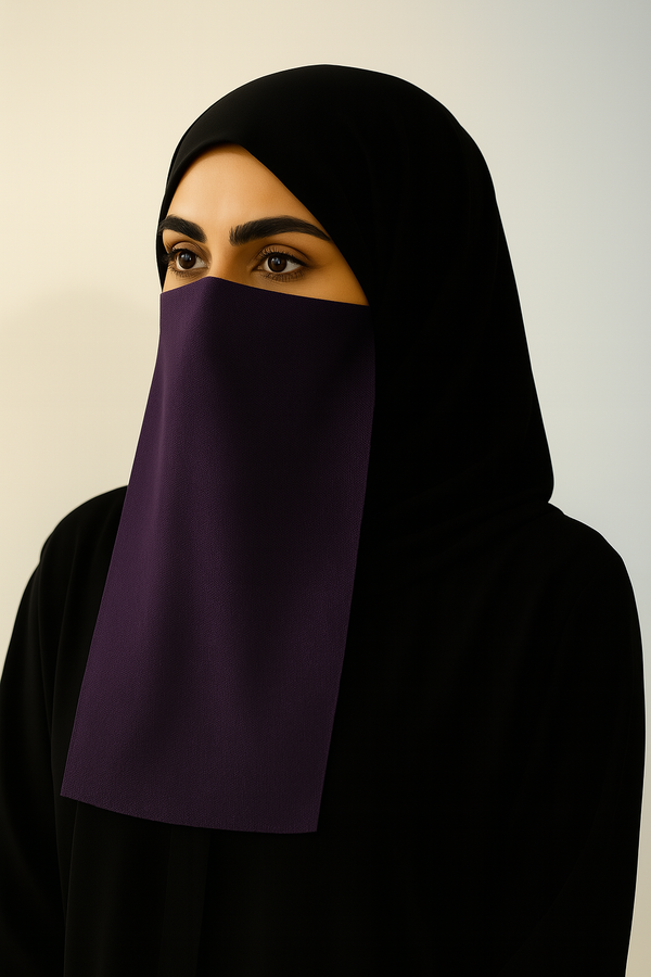 Georgette Dark Purple