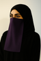 Georgette Dark Purple