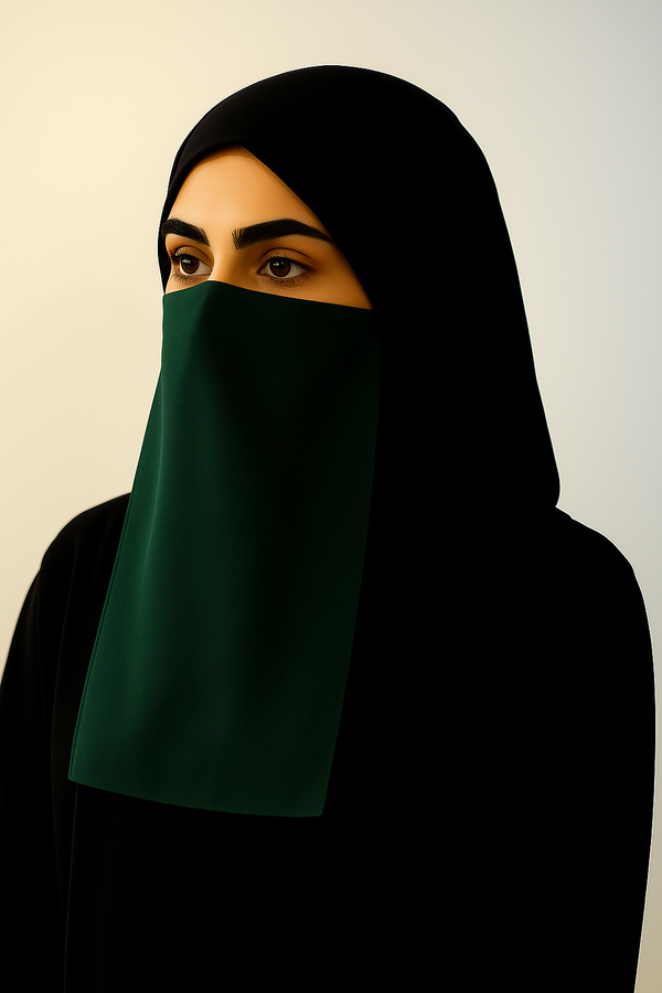 Georgette Bottle Green