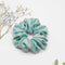 Aqua Breeze Satin Scrunchie