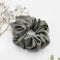 Olive Smoke Silk Scrunchie