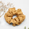 Camel Gold Satin Scrunchie