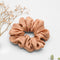 Caramel Nude Silk Scrunchie