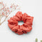 Burnt Coral Satin Scrunchie