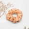 Peach Cream Satin Scrunchie