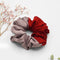 Wine & Mocha Silk Scrunchie
